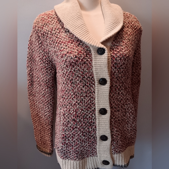 Roots Cabin wool blend cardigan - Picture 1 of 5
